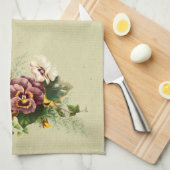  Pansies Bouquet Theedoek (Quarter Fold)