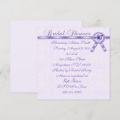 Pansies Bridal Shower-uitnodiging Kaart (Voorkant / Achterkant)