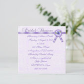 Pansies Bridal Shower-uitnodiging Kaart (Staand voorkant)