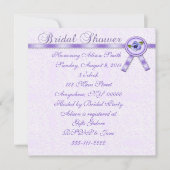 Pansies Bridal Shower-uitnodiging Kaart (Voorkant)