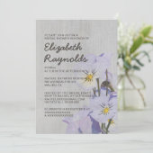  Pansies Bridal Shower-uitnodigingen Kaart (Staand voorkant)