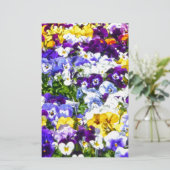 Pansies Briefpapier (Staand voorkant)