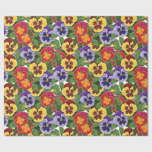 Pansies Cadeaupapier (Vlak)