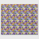 Pansies Cadeaupapier (Vlak)
