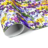 Pansies Cadeaupapier (Rol Hoek)
