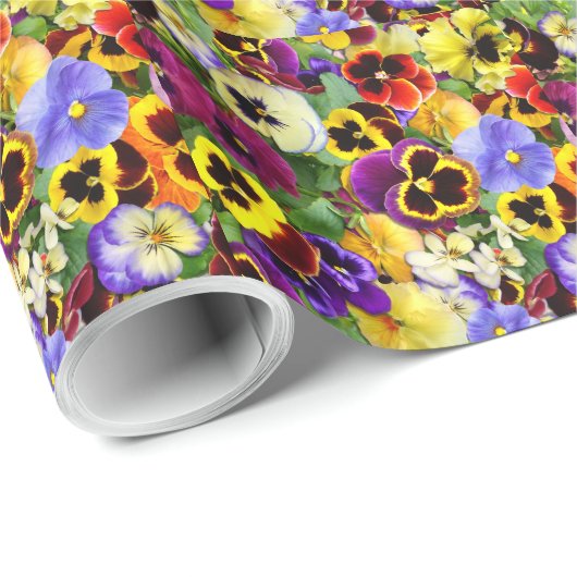  Pansies Cadeaupapier (Rol Hoek)