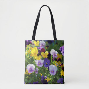 Pansies Canvas tas