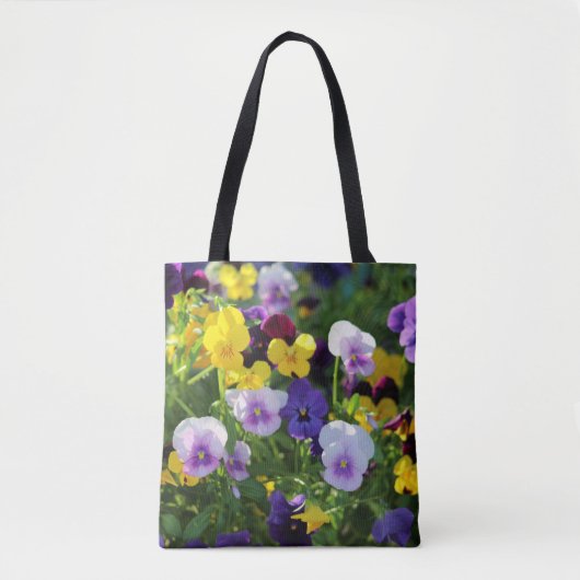 Pansies Canvas tas (Voorkant)