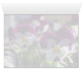 Pansies CC0473 Flower Celebration Card (Binenzijde Horizontaal (Onderkant))
