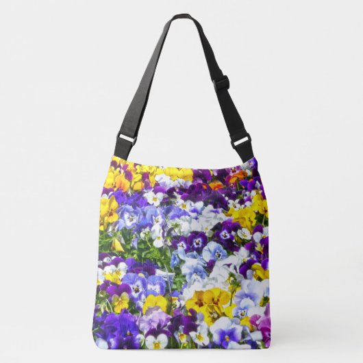Pansies Crossbody Tas (Voorkant)