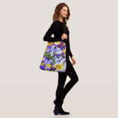 Pansies Crossbody Tas (Op model)