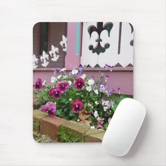 Pansies en Fleur-de-lis - Wijnwerf van Martha Muismat (Met muis)