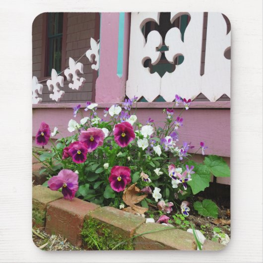 Pansies en Fleur-de-lis - Wijnwerf van Martha Muismat (Voorkant)