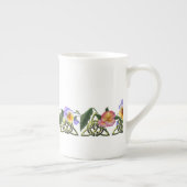 Pansies en Keltische Triskels Porselein Kop (Rechts)