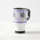 Pansies en libellen reisbeker (Voorkant rechts)