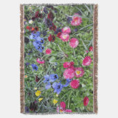 Pansies en madeliefjes deken (Voorkant Verticaal)