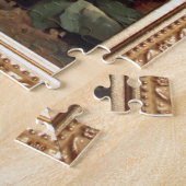 Pansies en Rustieke Scène Legpuzzel (Zijkant)