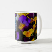 Pansies en uil mok (Voorkant rechts)