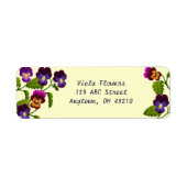 Pansies en  Violas Labels (Voorkant)