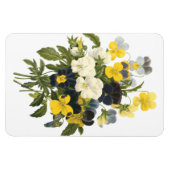 Pansies en Viooltjes Vintage Kunst Magneet (Horizontaal)