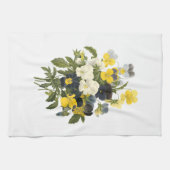 Pansies en Viooltjes Vintage Kunst Theedoek (Horizontaal)