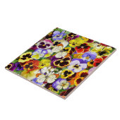  pansies en vlinders tegeltje (Zijkant)