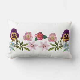 Pansies en vriendenpolyester Lumbar Pillow Kussen