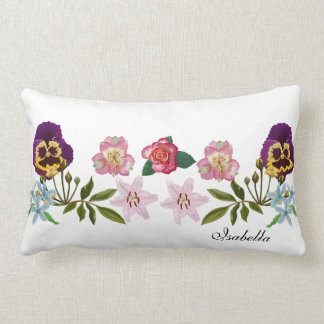 Pansies en vriendenpolyester Lumbar Pillow Kussen