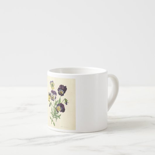 PANSIES ESPRESSO-Mok Espresso Kop (Voorkant rechts)