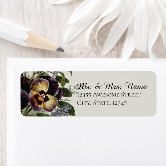 Pansies Etiket (Insitu)