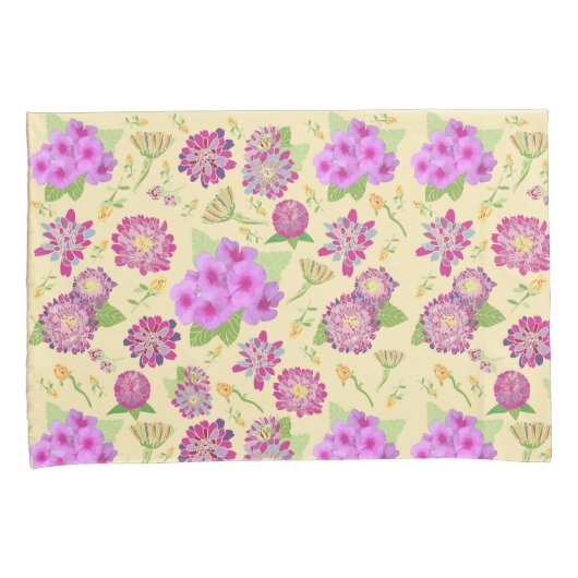 Pansies Floral Design paar standaard Kussenslopen (Voorkant-Rechts)