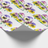 Pansies Floral tuinschild Cadeaupapier (Hoek)