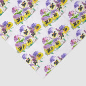 Pansies Floral tuinschild Tissuepapier (Detail)