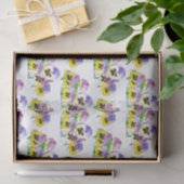 Pansies Floral tuinschild Tissuepapier (Geschenk)