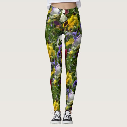 Pansies Forever... Leggings (Voorkant)
