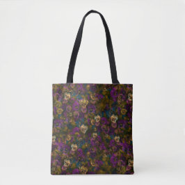 Pansies [gold] tote and cross over by Jason Street Bag