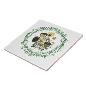 Pansies Groot (6" x 6") Keramische foto Tegel Tegeltje (Zijkant)