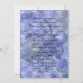 Pansies Heart Weddenschap 5x7 Uitnodiging (Achterkant)