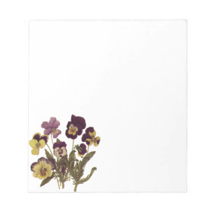 Pansies in Bloom, Floral Garden Flowers Notitieblok