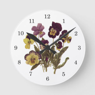 Pansies in Bloom, Floral Garden Flowers Ronde Klok
