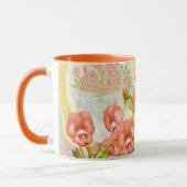 Pansies in een kom mok (Links)