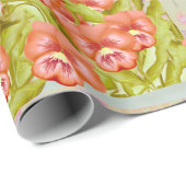 Pansies in een kom Wrapping Papier (Rol Hoek)
