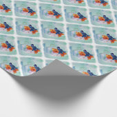 PANSIES IN EEN TEACUP WRAPPINGPAPIER CADEAUPAPIER (Hoek)