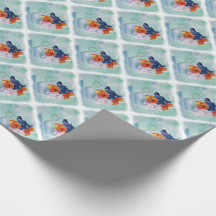 PANSIES IN EEN TEACUP WRAPPINGPAPIER
