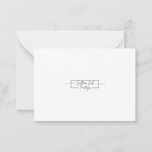 Pansies in Waterverf Note Kaart Notitiekaartje (Achterkant)