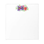 Pansies in Waterverf Notitieblok (Voorkant)