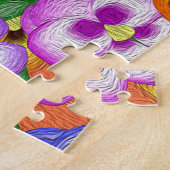 Pansies Jigzaag Puzzle Legpuzzel (Zijkant)