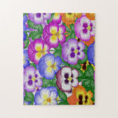 Pansies Jigzaag Puzzle Legpuzzel (Verticaal)