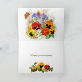  Pansies Kaart (Binnen)