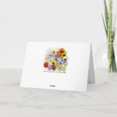  Pansies kaart voor elke gelegenheid (Achterkant)